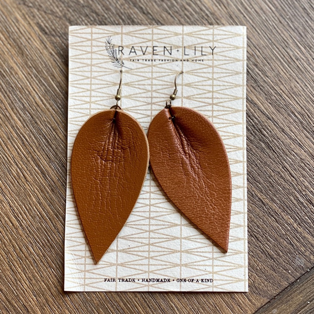 Magnolia Market leather earrings